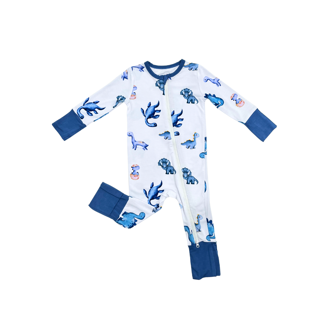 Dinosaur Zippy Onesie ( Open Feet )