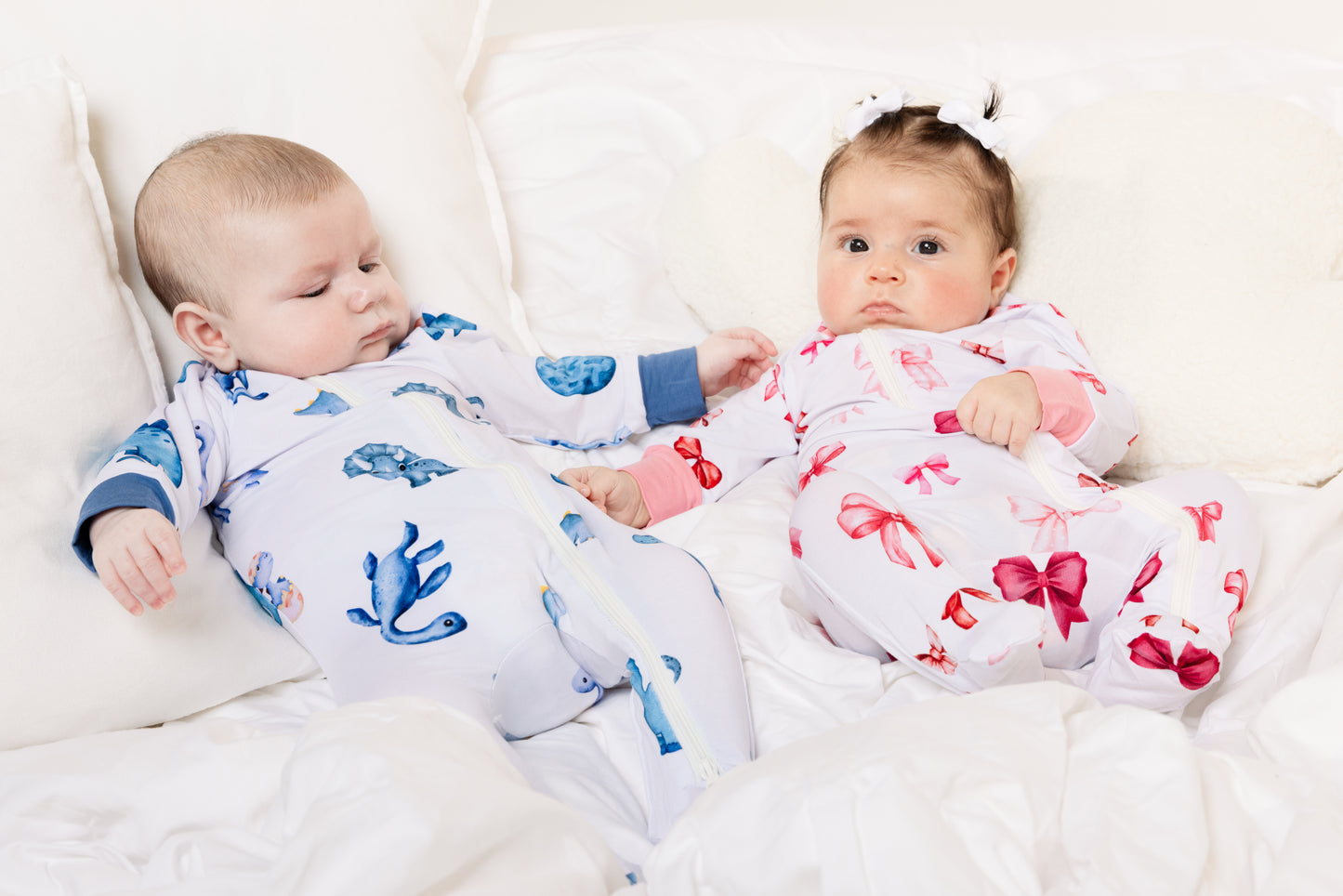 Dinosaur Zippy Onesie ( Closed Feet )