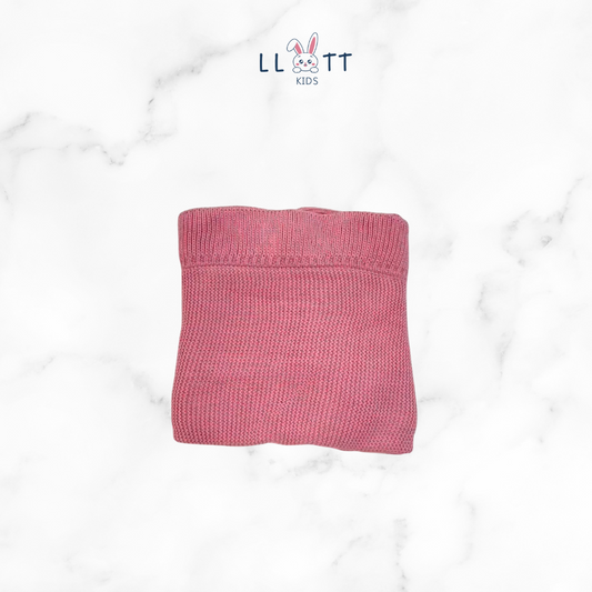 Dark pink woven blanket